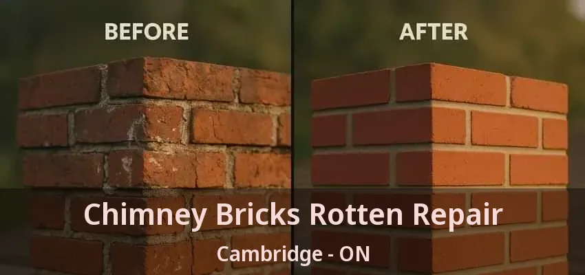 Chimney Bricks Rotten Repair Cambridge - ON